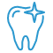 Animated sparkling tooth