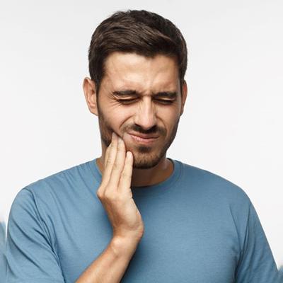 Man suffering from dental pain